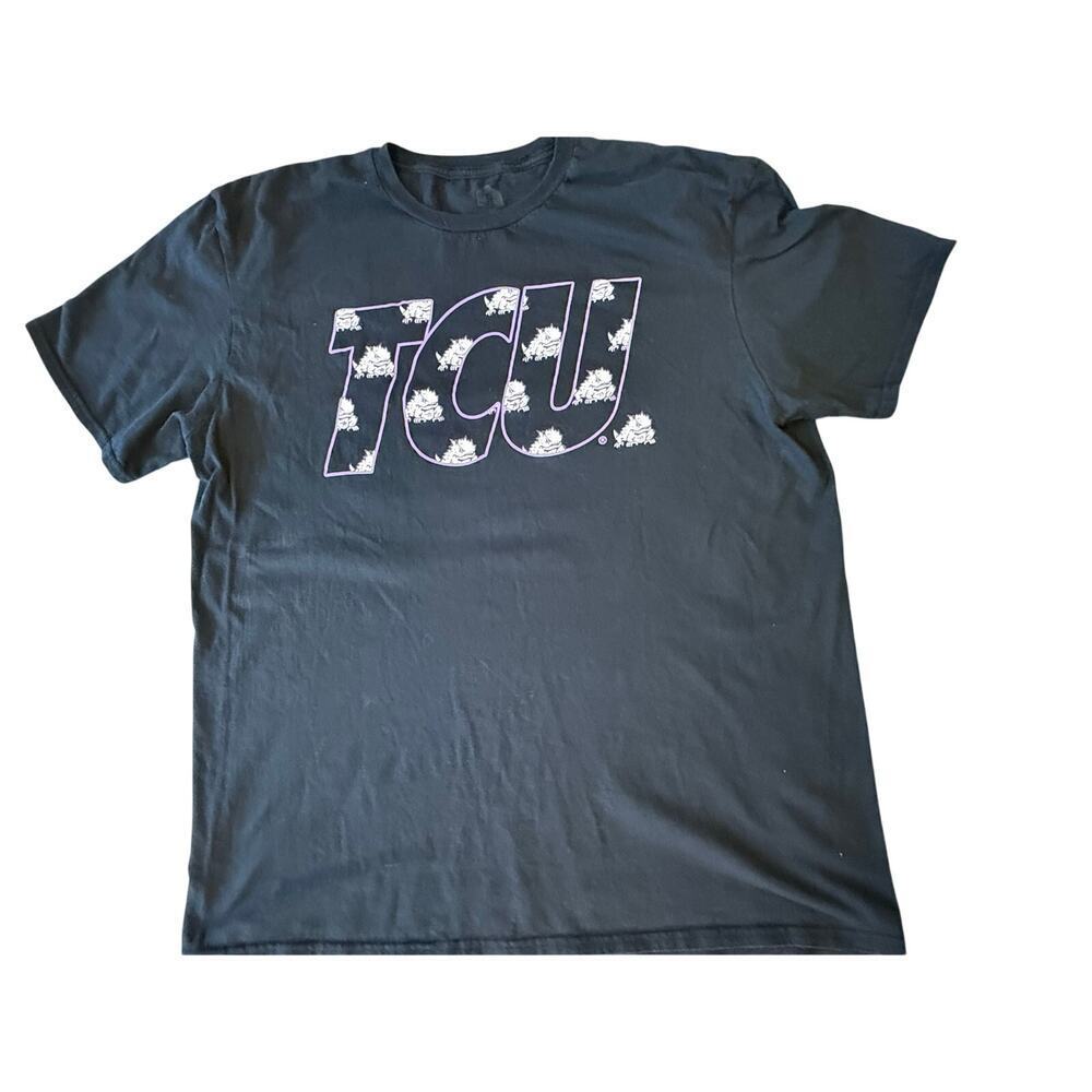TCU TEXAS CHRISTIAN UNIVERSITY 100% cotton Collegiate Tee T-Shirt XL Gameday - Picture 2 of 6
